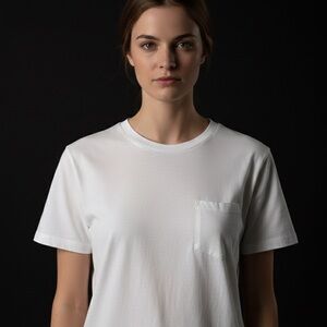 Marine Layer Classic Cream Short Sleeve Tee size Small